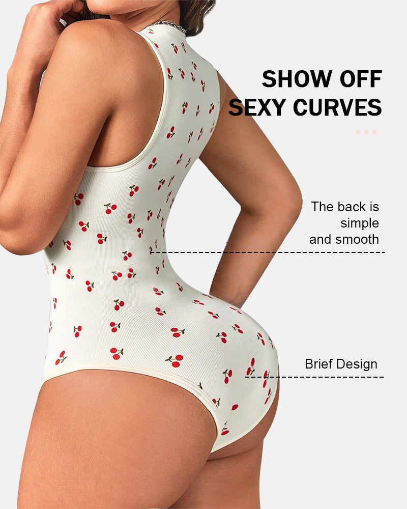 Square Neck Sleeveless Bodysuits