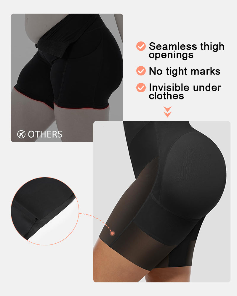 Tummy Control Postpartum Faja Body Shaper with Zipper Crotch