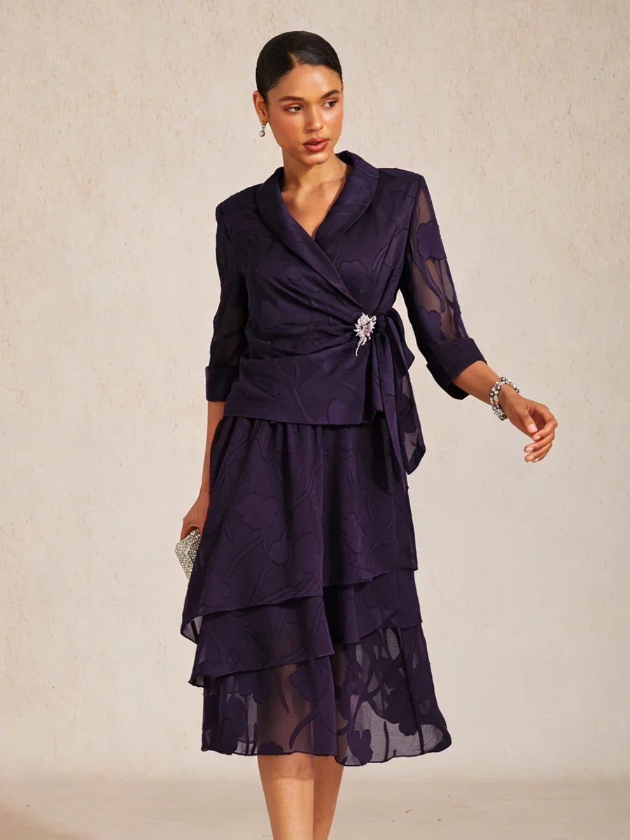 Elegant Floral Chiffon Blouse