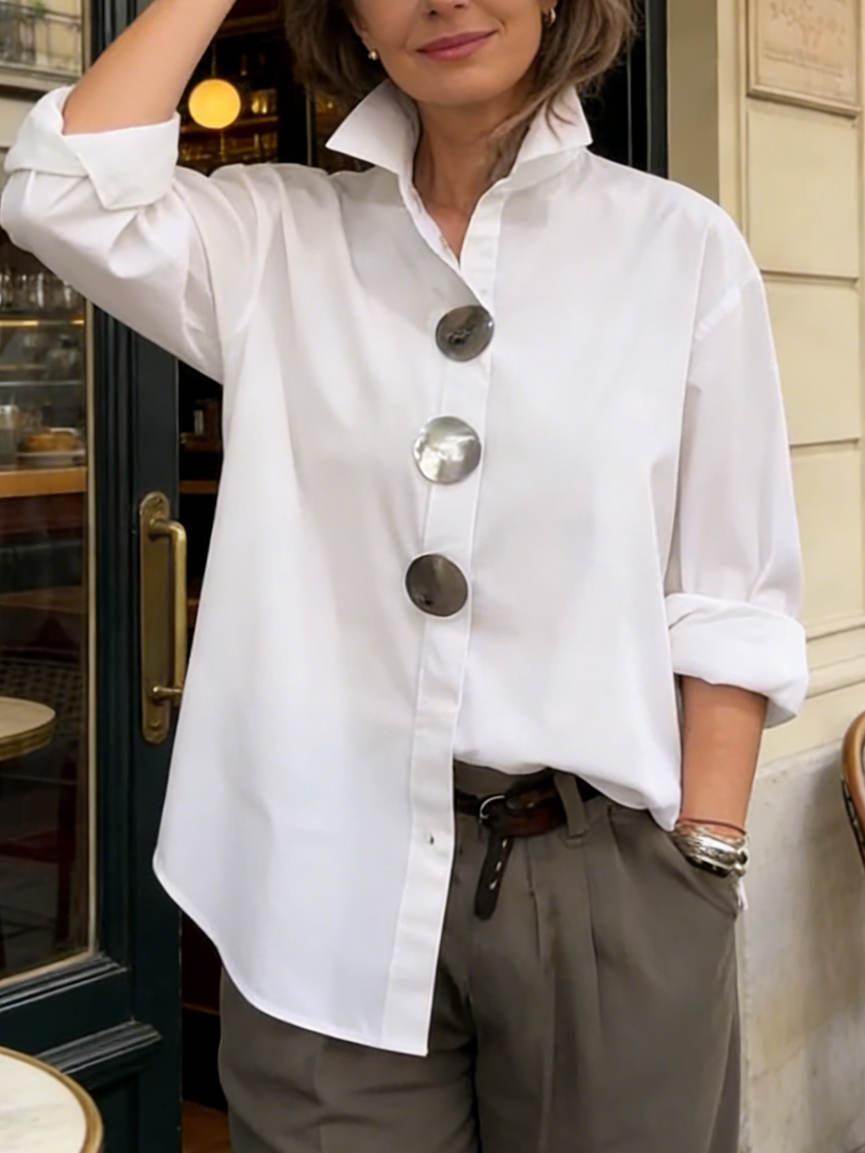 Georgina | Cotton-Linen Blouse