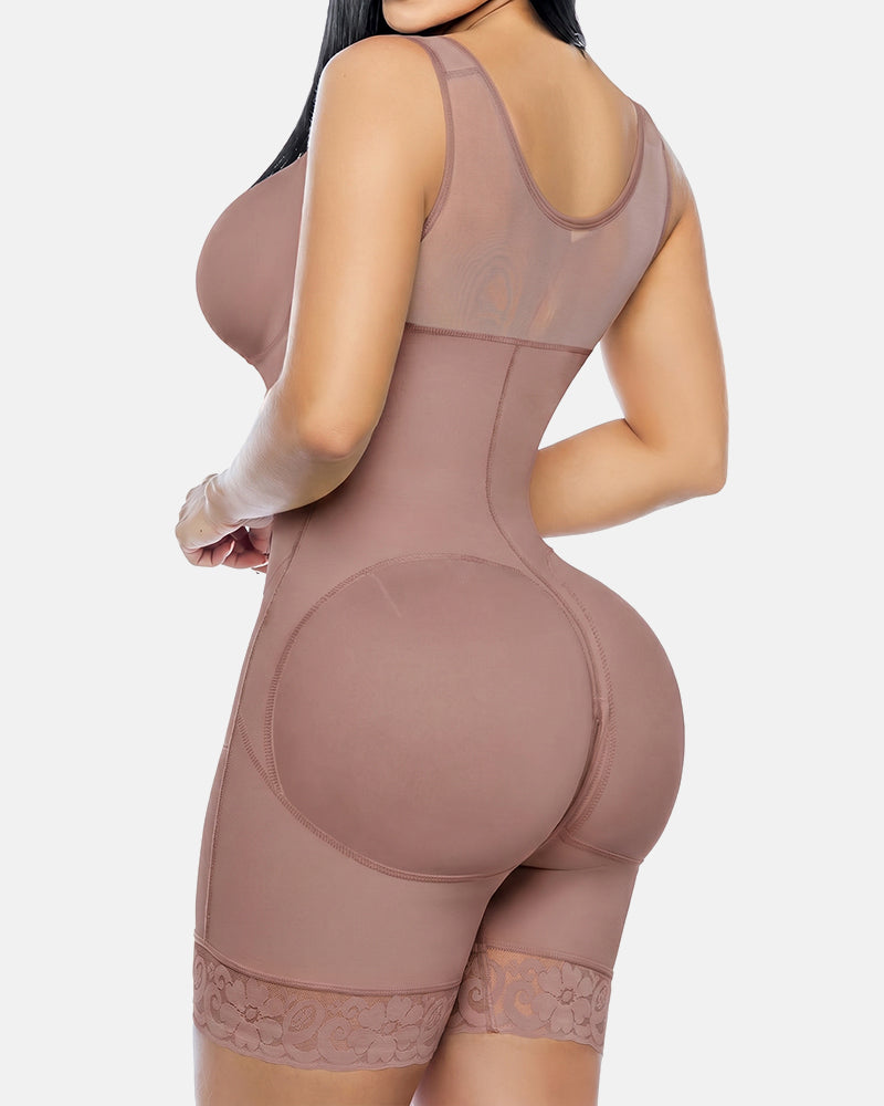 Tummy Control Fajas Shapewear with V-shape Sculpting Elastic Band