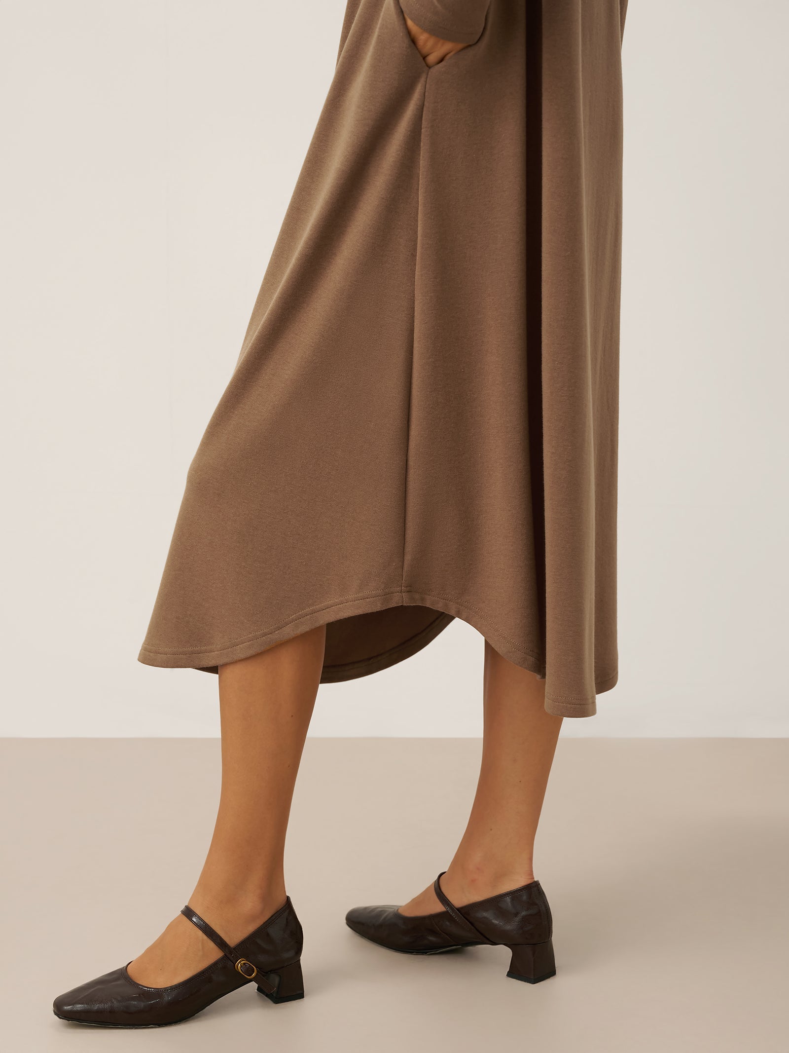 Lenzing Tencel Modal® A-Line Curved Hem Stretch Maxi Dress KAYLA