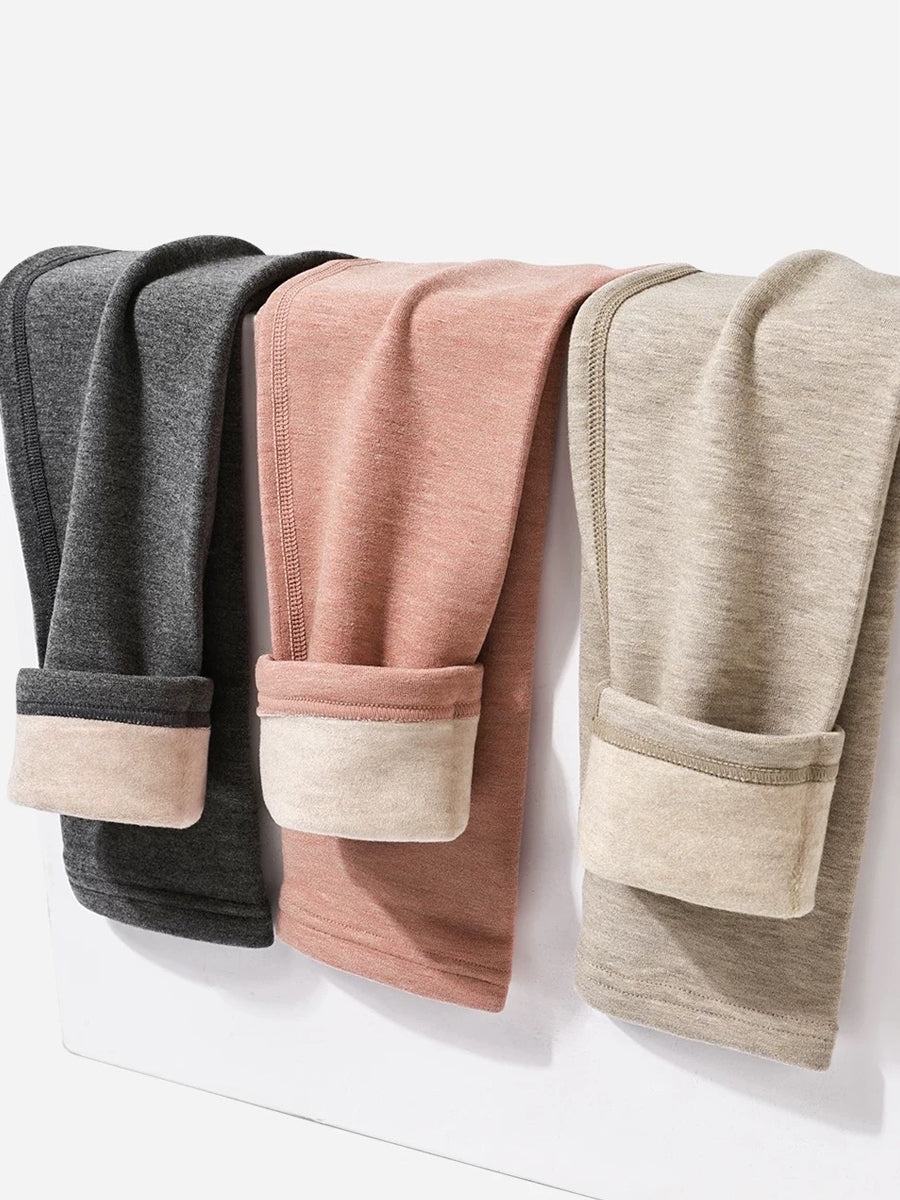 Cashmere & Silk Blend Invisible Thermal Leggings