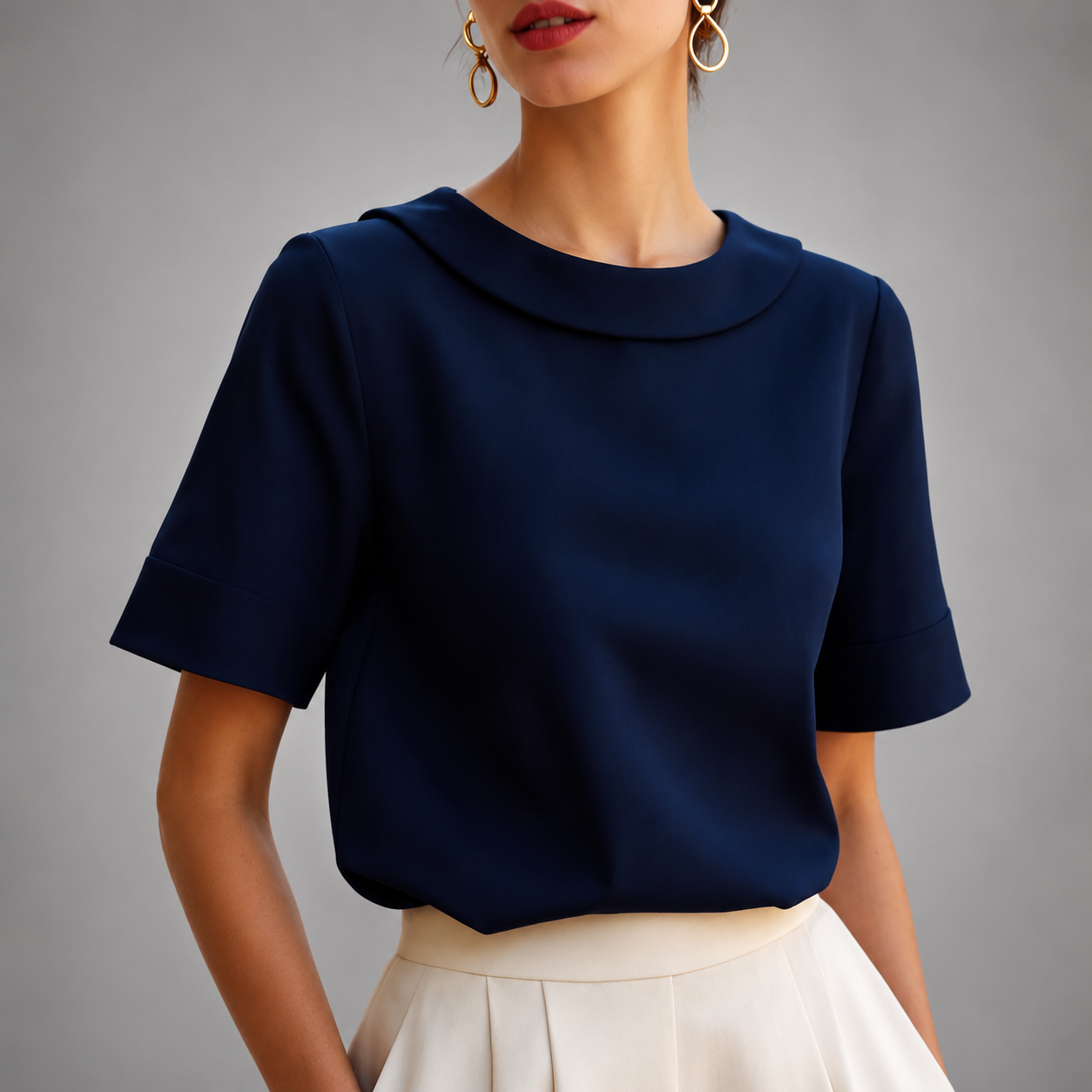 Camille Round Neck Blouse