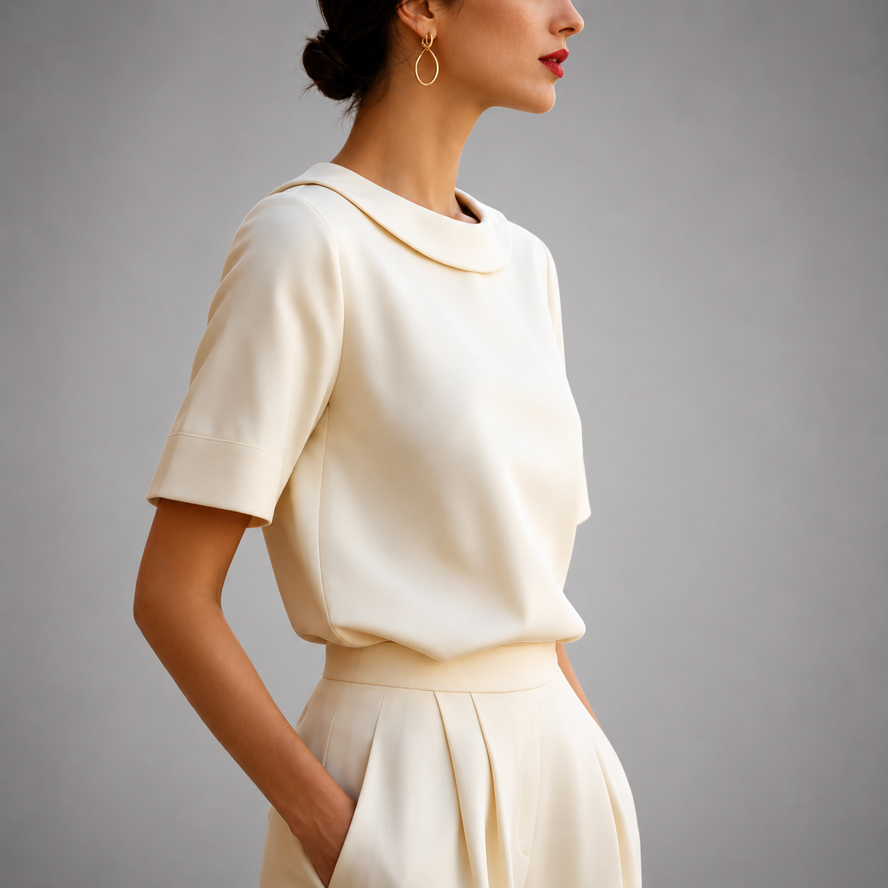 Camille Round Neck Blouse