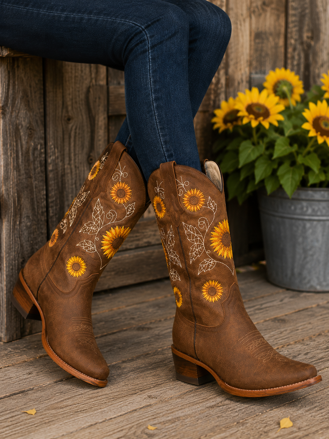 Daisy Orthopedic Western Boots