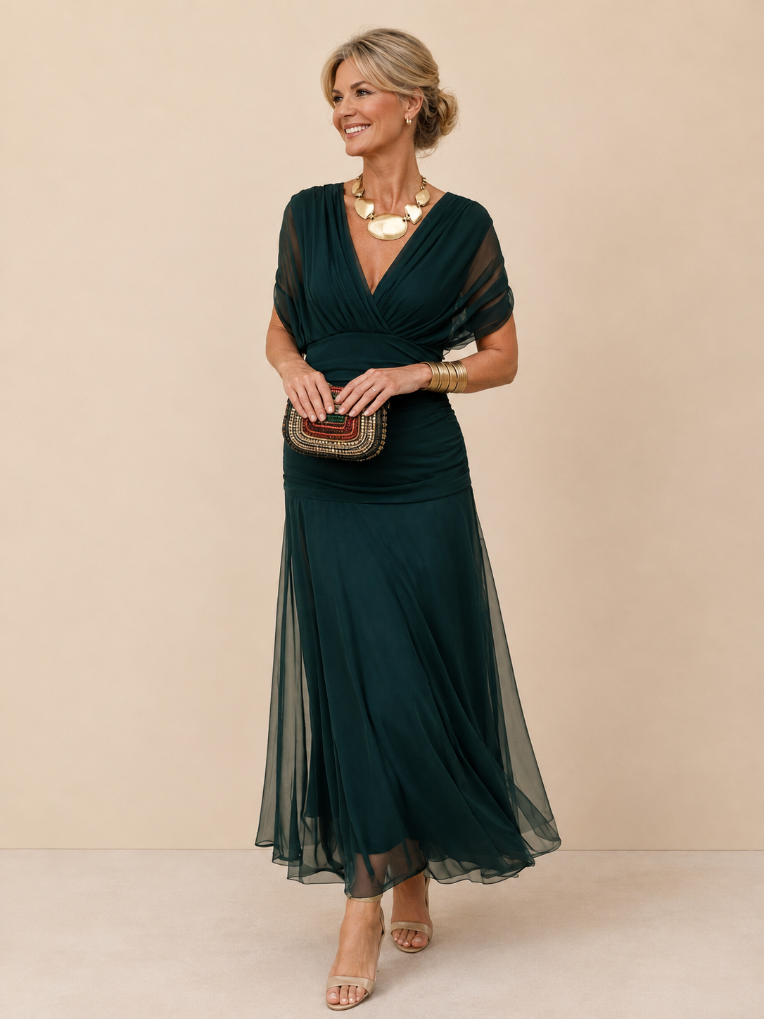 Mikaela | Robe longue à épaules dénudées