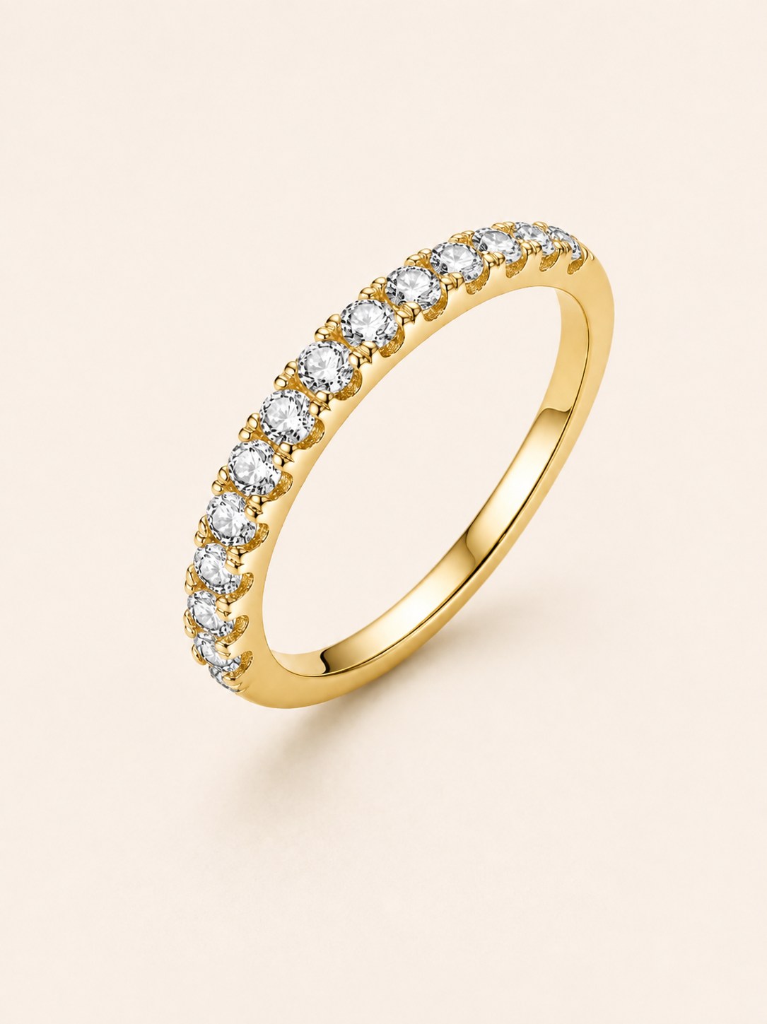 Zariahlene | Bague Bouton Diamant Or 18 carats