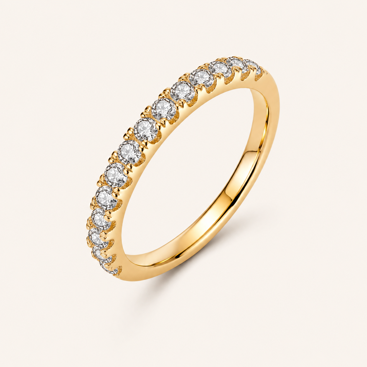 Zariahlene | Bague Bouton Diamant Or 18 carats