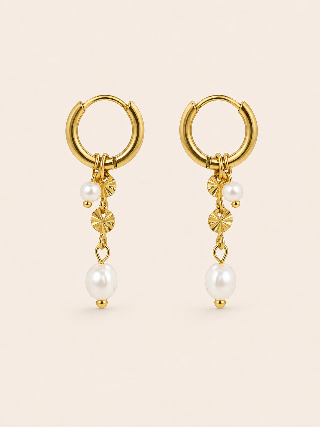 Lyannette | Boucles d'oreilles Rayon de soleil Or 18 carats