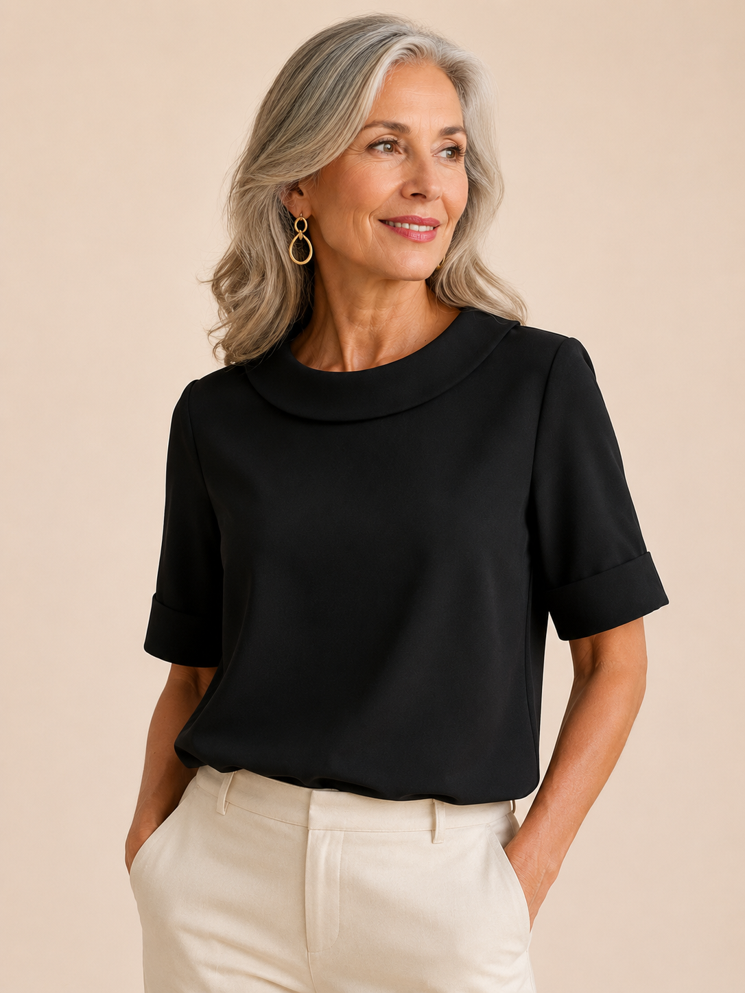 Camille Round Neck Blouse