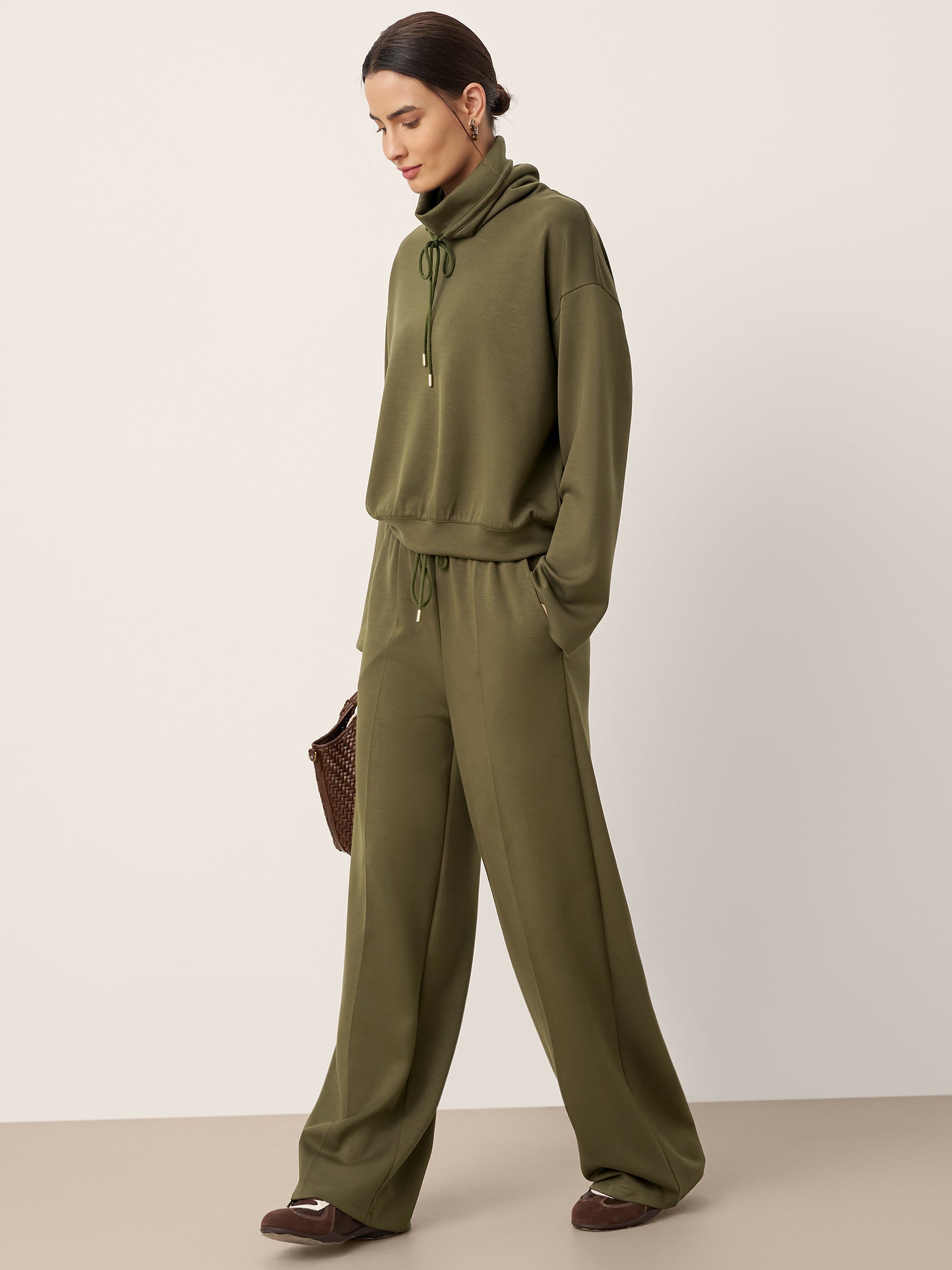 Drawstring Wide Leg Pants CHELSEA