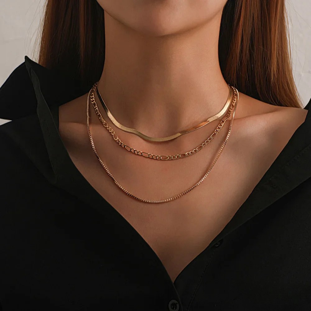 Vintage 3-Piece Layered Necklace