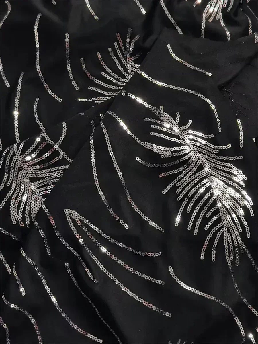 Elegant Mandarijnkraag Pailletten-Twinset