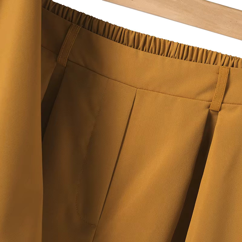 Sophia™ Chic Set with Cropped Blouse and High-Waisted Wide-Leg Pants
