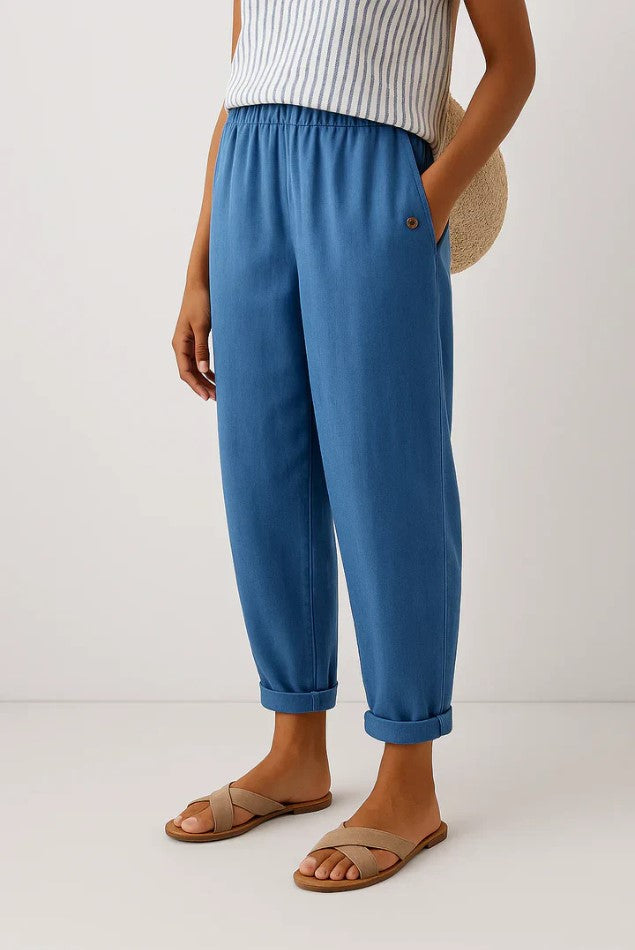 Romina™ | Timeless Linen-Cotton Trousers