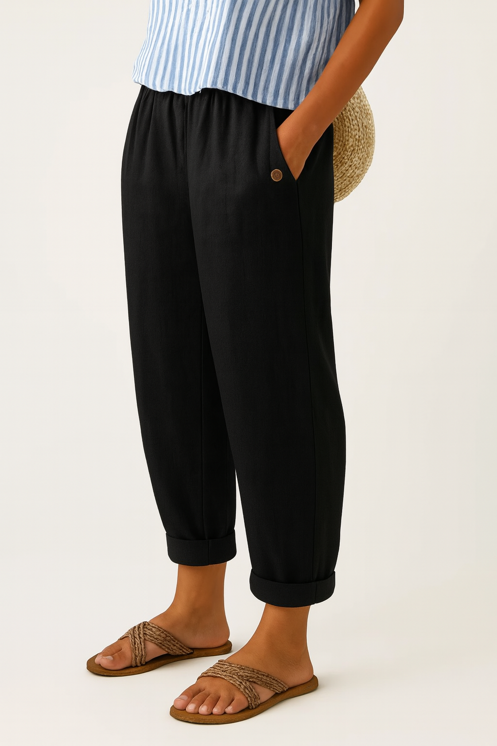 Romina™ | Timeless Linen-Cotton Trousers