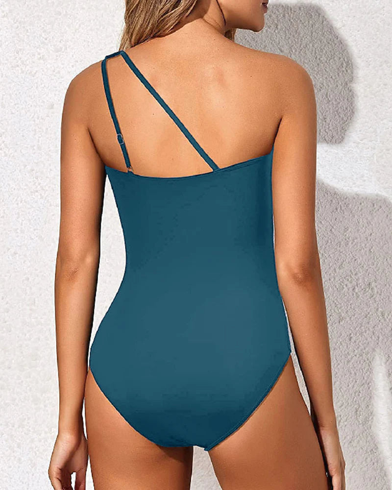 Maclair & Co. - One Shoulder One Piece Swimsuit for Women Tummy Control Bathing Suits