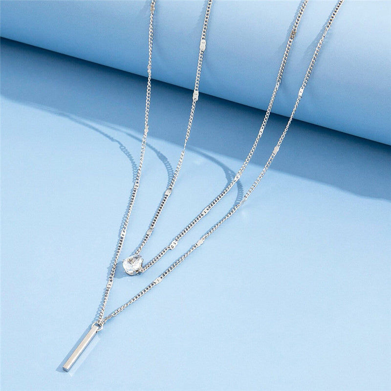 Vintage Necklace Set with Gold Pendant