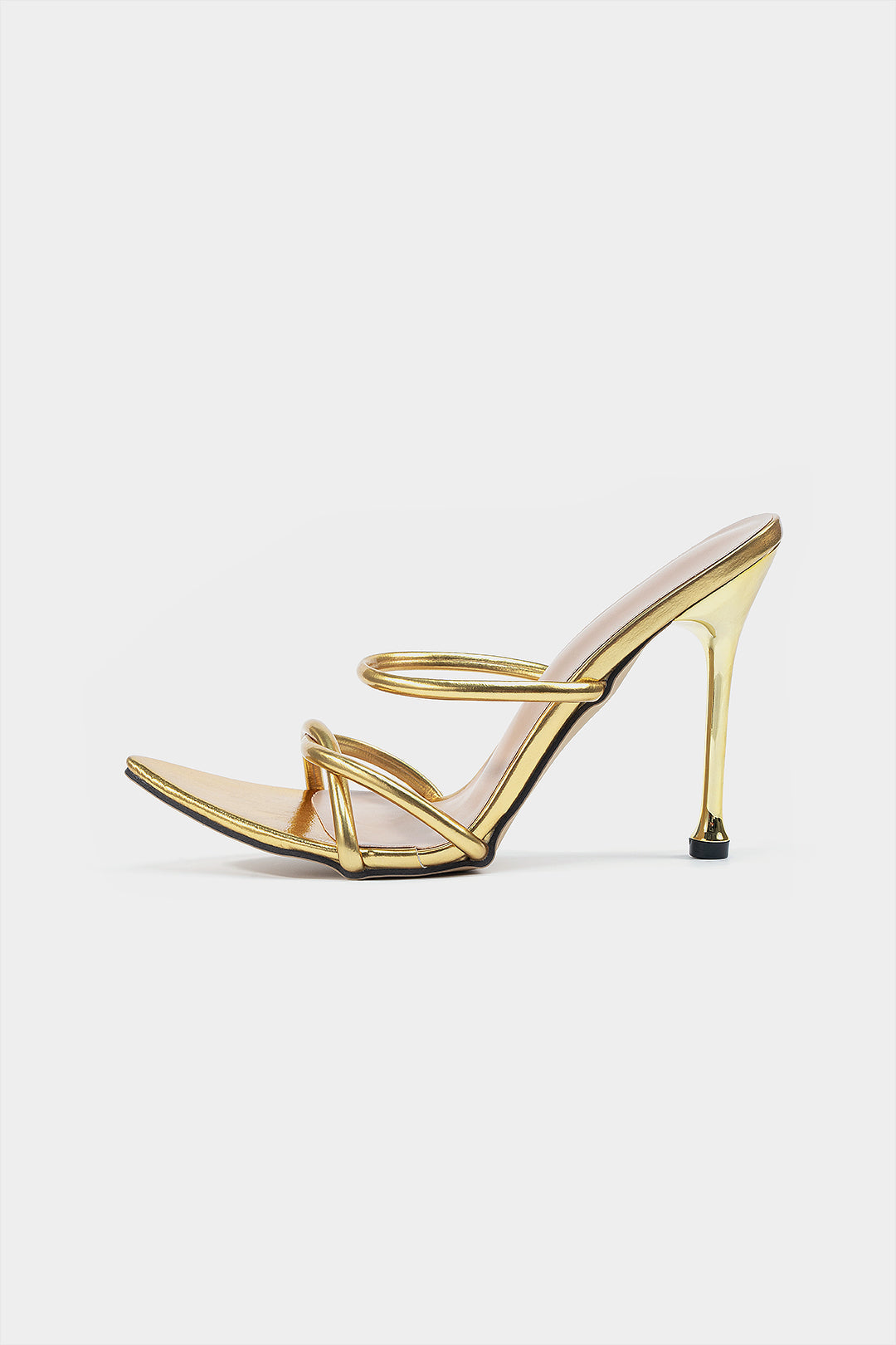 Crossed Pointed Toe High Heels