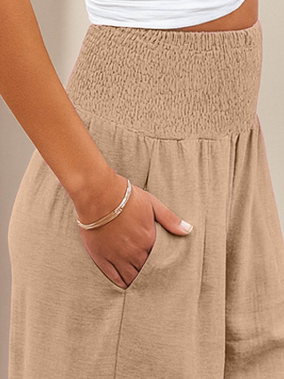 Elizabeth™ |  High-Waist Cotton Linen Palazzo Pants