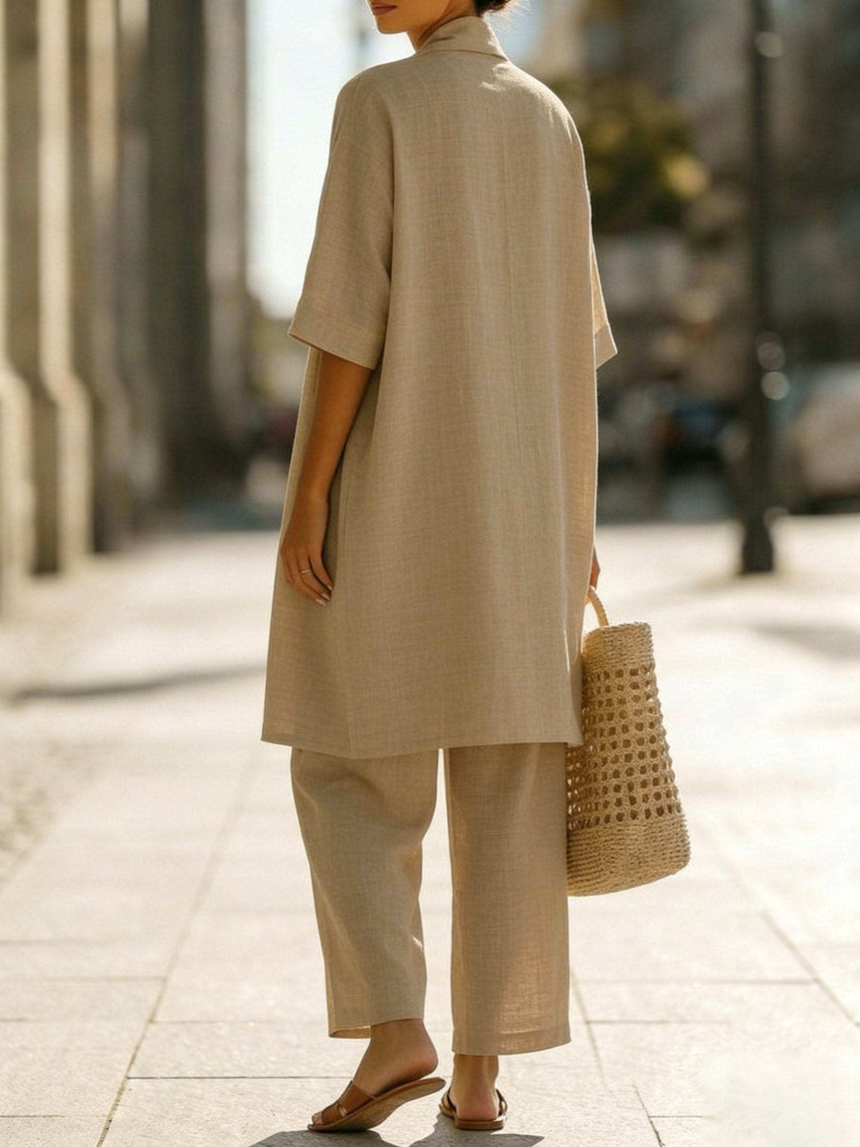 Isabella™ | Effortless Linen-Cotton Three-Piece Set