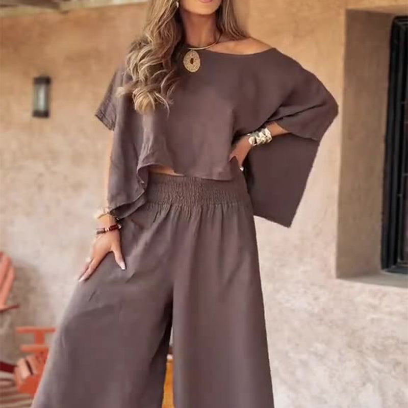 Alice™ | Casual Off-Shoulder Two Piece Set